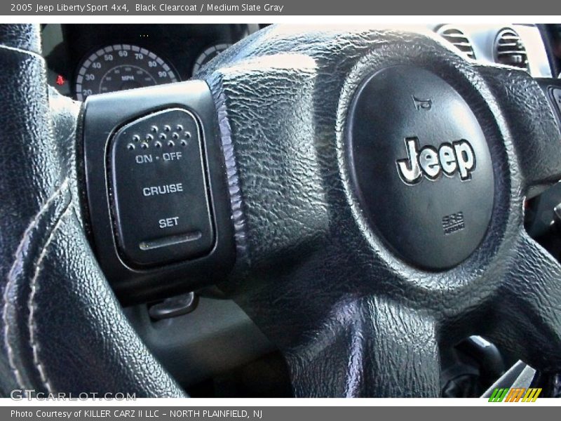 Black Clearcoat / Medium Slate Gray 2005 Jeep Liberty Sport 4x4