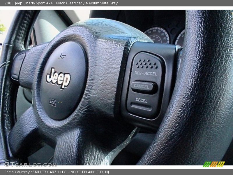 Black Clearcoat / Medium Slate Gray 2005 Jeep Liberty Sport 4x4