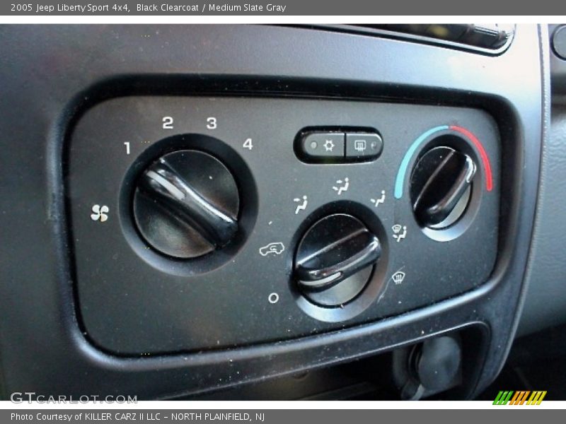 Black Clearcoat / Medium Slate Gray 2005 Jeep Liberty Sport 4x4
