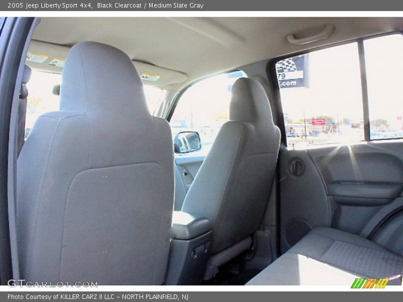 Black Clearcoat / Medium Slate Gray 2005 Jeep Liberty Sport 4x4