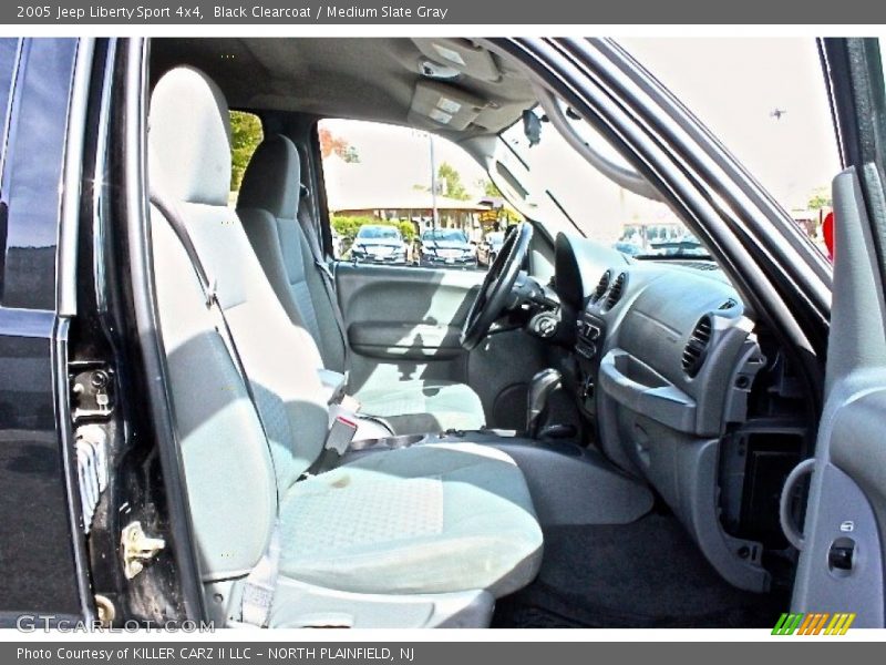 Black Clearcoat / Medium Slate Gray 2005 Jeep Liberty Sport 4x4