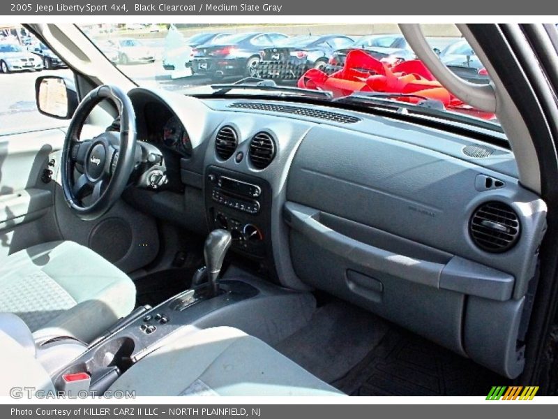 Black Clearcoat / Medium Slate Gray 2005 Jeep Liberty Sport 4x4