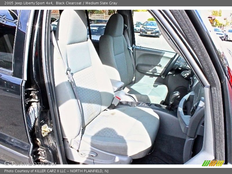 Black Clearcoat / Medium Slate Gray 2005 Jeep Liberty Sport 4x4