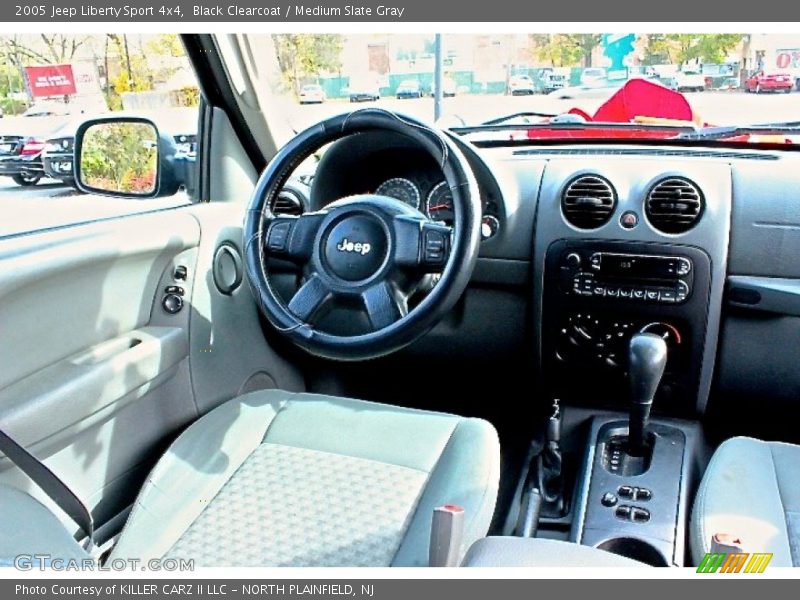 Black Clearcoat / Medium Slate Gray 2005 Jeep Liberty Sport 4x4