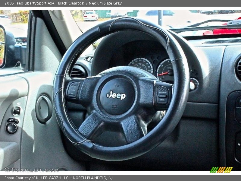 Black Clearcoat / Medium Slate Gray 2005 Jeep Liberty Sport 4x4