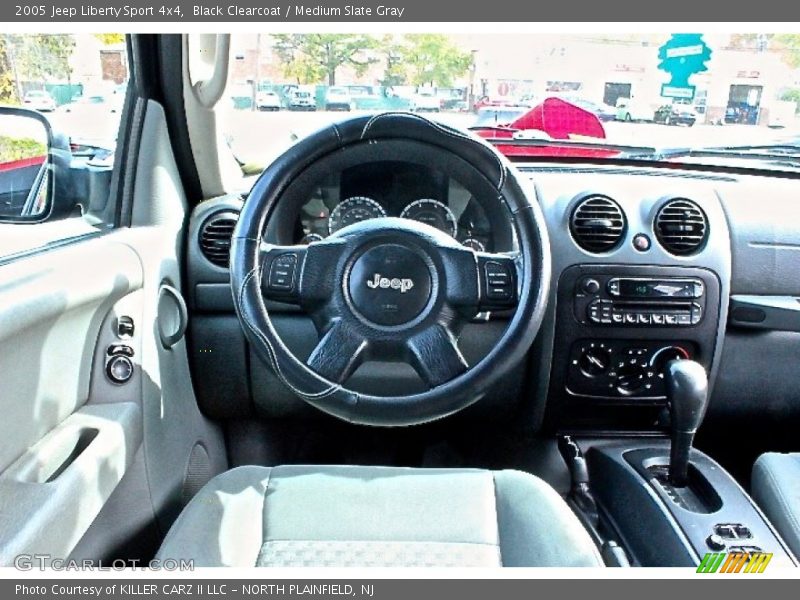 Black Clearcoat / Medium Slate Gray 2005 Jeep Liberty Sport 4x4