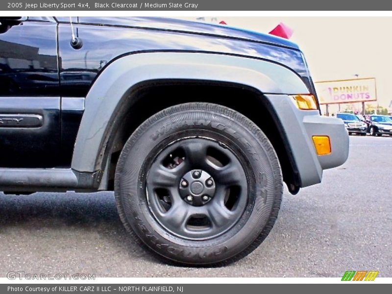 Black Clearcoat / Medium Slate Gray 2005 Jeep Liberty Sport 4x4
