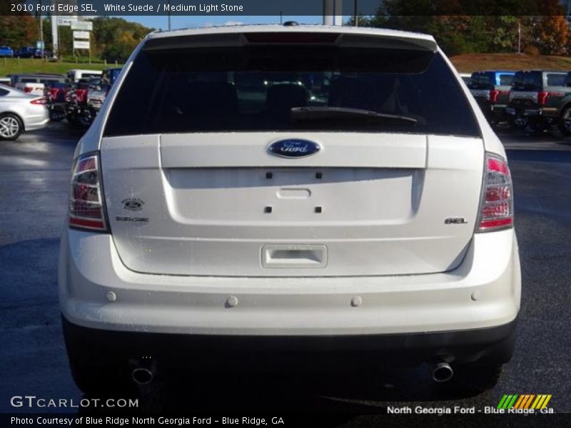 White Suede / Medium Light Stone 2010 Ford Edge SEL