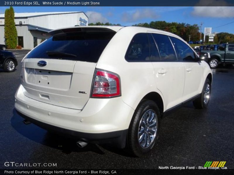 White Suede / Medium Light Stone 2010 Ford Edge SEL