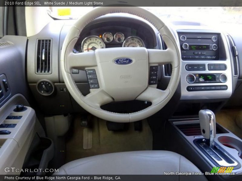 White Suede / Medium Light Stone 2010 Ford Edge SEL