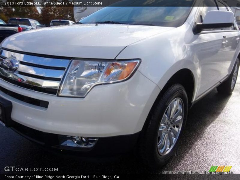 White Suede / Medium Light Stone 2010 Ford Edge SEL