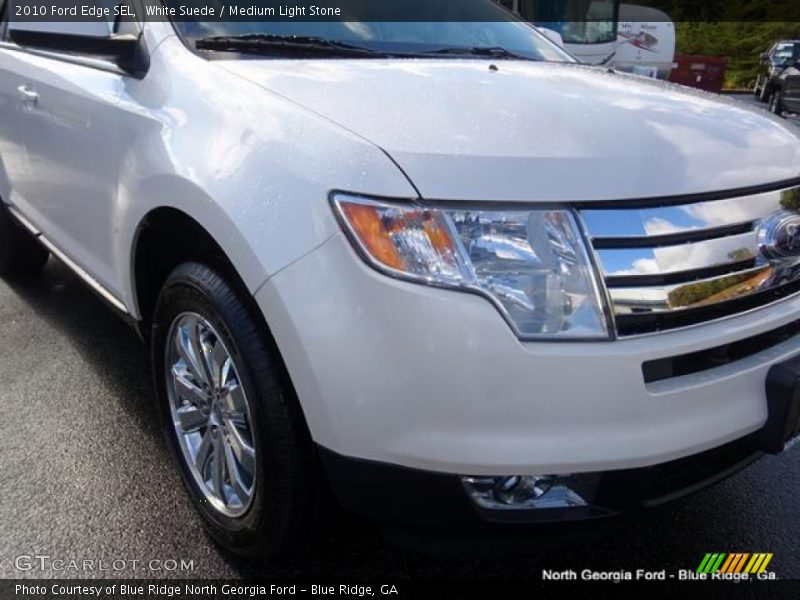 White Suede / Medium Light Stone 2010 Ford Edge SEL