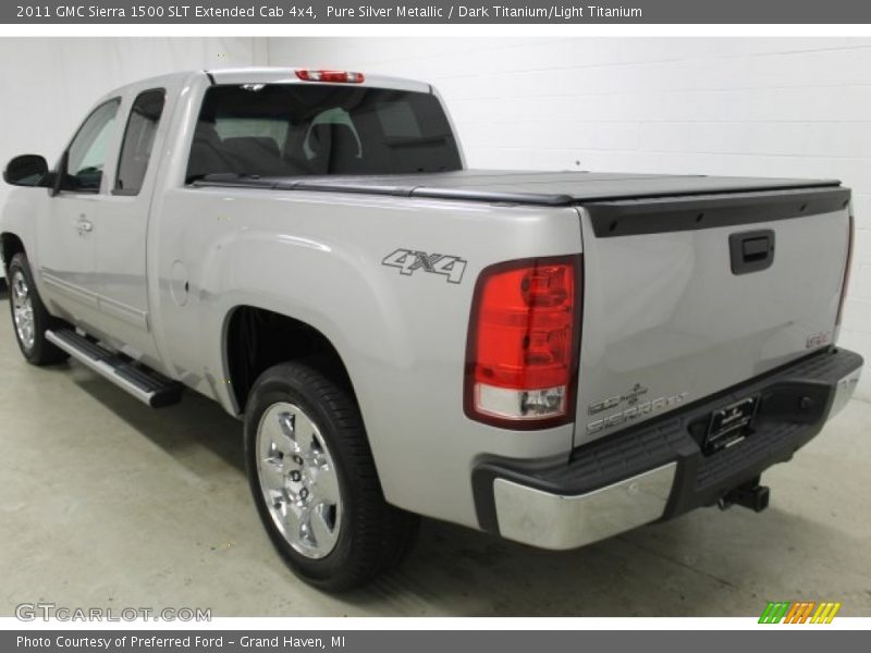 Pure Silver Metallic / Dark Titanium/Light Titanium 2011 GMC Sierra 1500 SLT Extended Cab 4x4