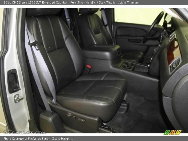 Pure Silver Metallic / Dark Titanium/Light Titanium 2011 GMC Sierra 1500 SLT Extended Cab 4x4