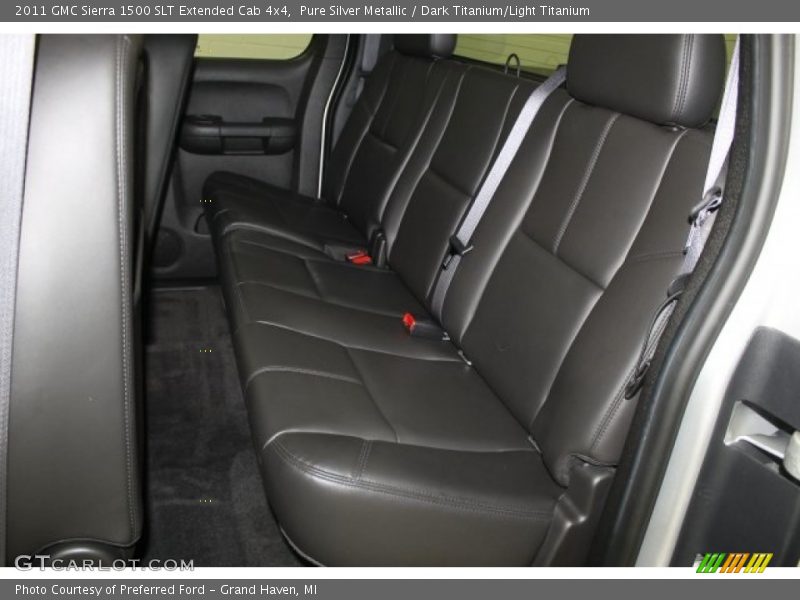 Pure Silver Metallic / Dark Titanium/Light Titanium 2011 GMC Sierra 1500 SLT Extended Cab 4x4