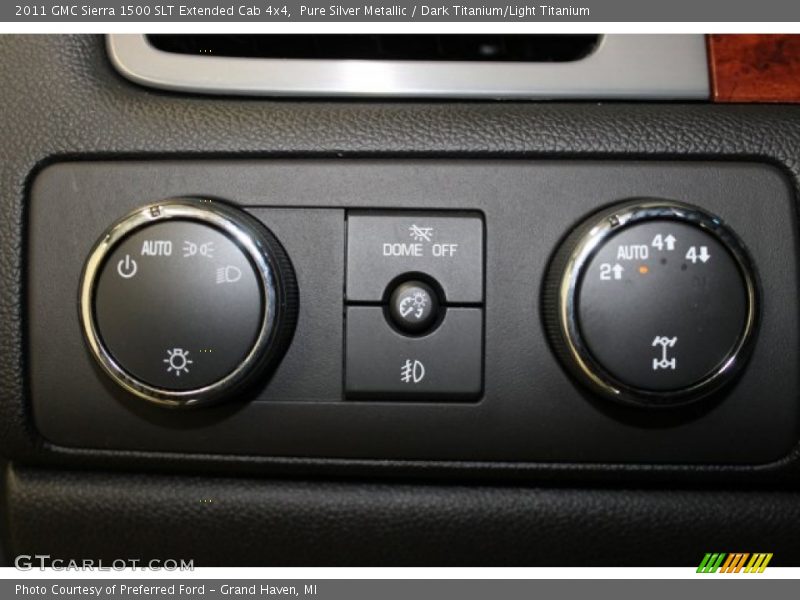 Pure Silver Metallic / Dark Titanium/Light Titanium 2011 GMC Sierra 1500 SLT Extended Cab 4x4