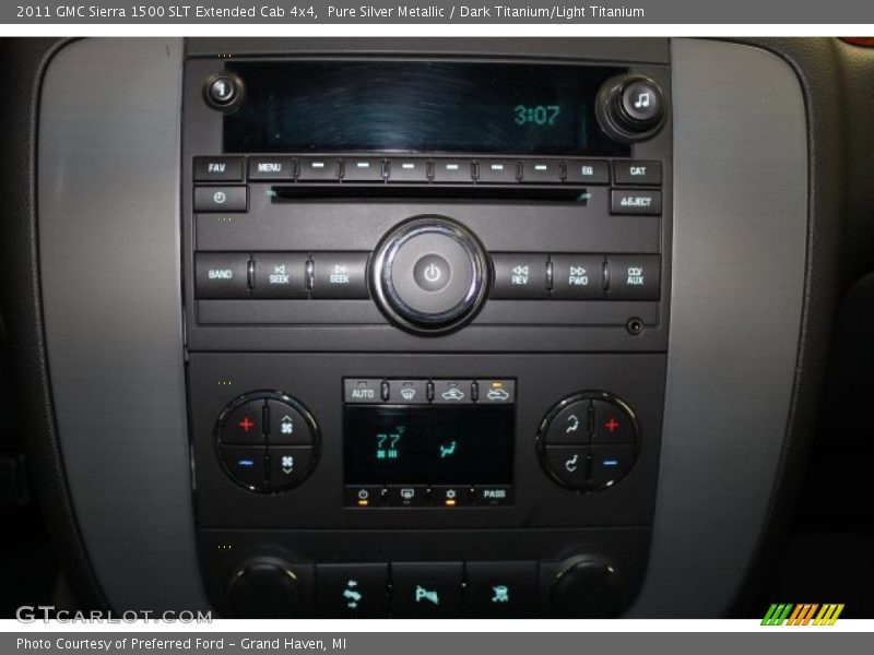 Pure Silver Metallic / Dark Titanium/Light Titanium 2011 GMC Sierra 1500 SLT Extended Cab 4x4