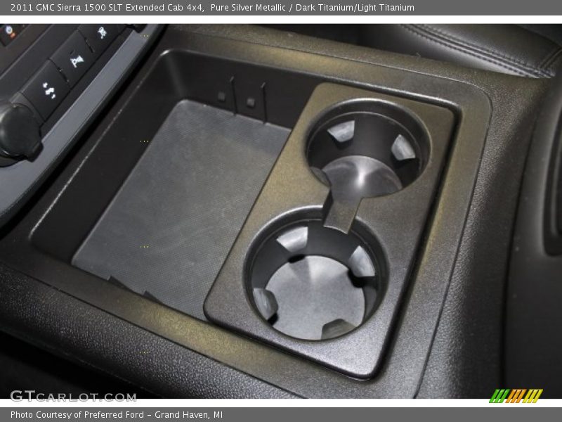 Pure Silver Metallic / Dark Titanium/Light Titanium 2011 GMC Sierra 1500 SLT Extended Cab 4x4
