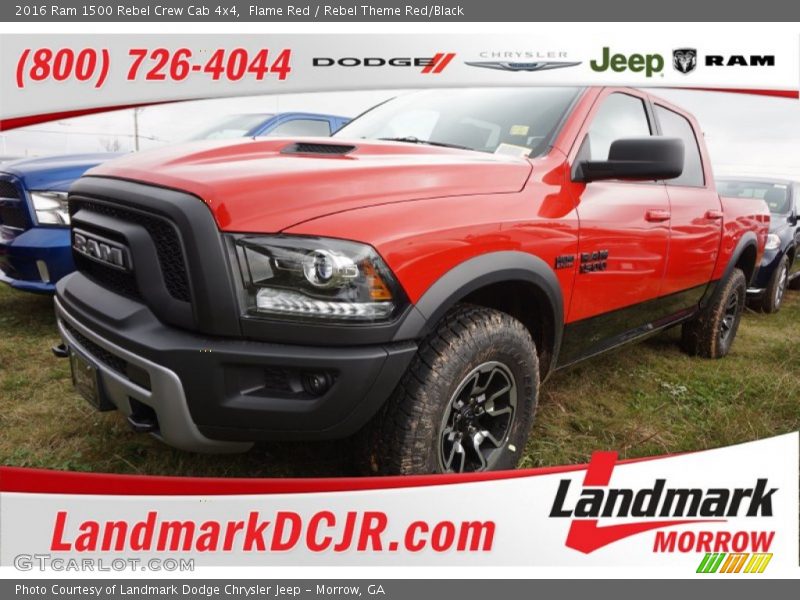 Flame Red / Rebel Theme Red/Black 2016 Ram 1500 Rebel Crew Cab 4x4