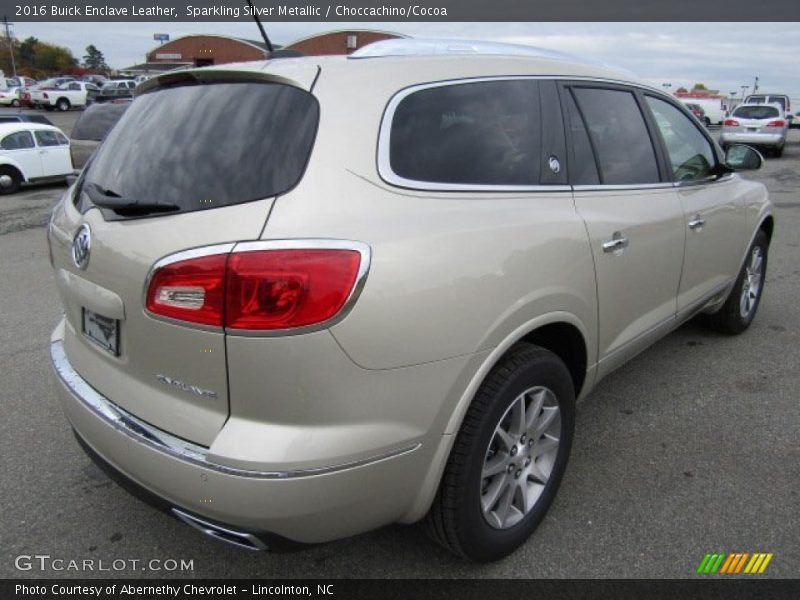 Sparkling Silver Metallic / Choccachino/Cocoa 2016 Buick Enclave Leather