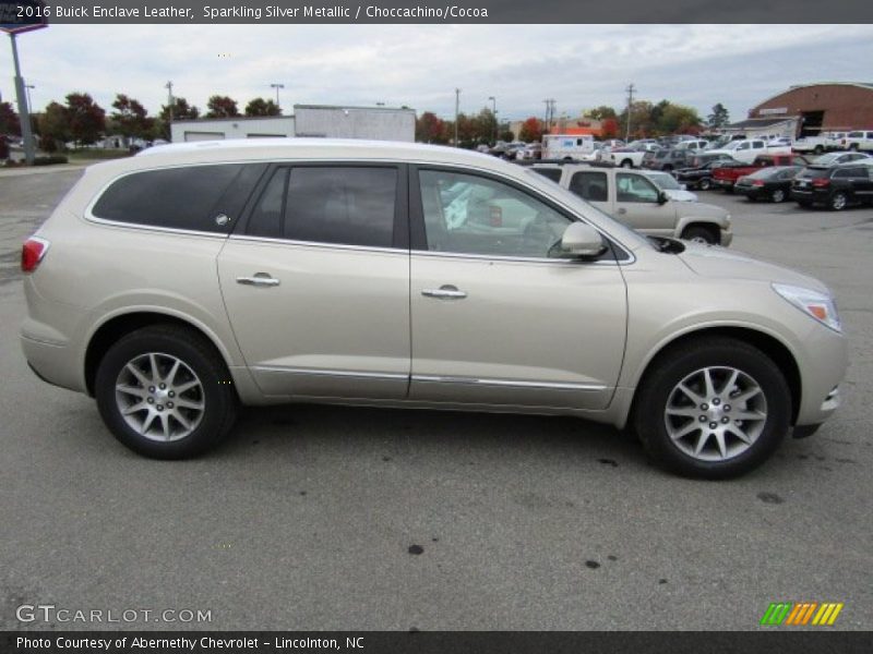 Sparkling Silver Metallic / Choccachino/Cocoa 2016 Buick Enclave Leather