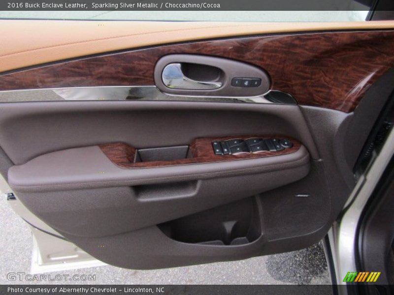 Sparkling Silver Metallic / Choccachino/Cocoa 2016 Buick Enclave Leather