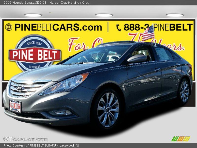 Harbor Gray Metallic / Gray 2012 Hyundai Sonata SE 2.0T
