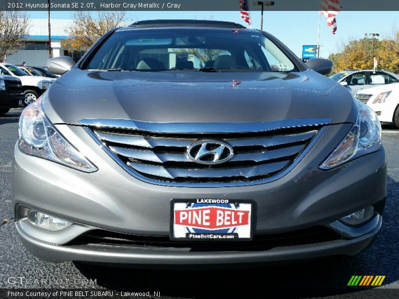 Harbor Gray Metallic / Gray 2012 Hyundai Sonata SE 2.0T