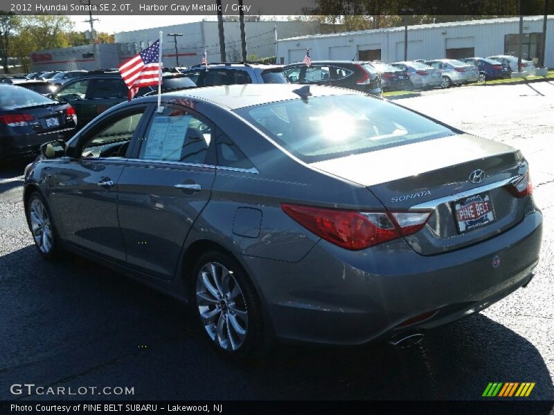 Harbor Gray Metallic / Gray 2012 Hyundai Sonata SE 2.0T