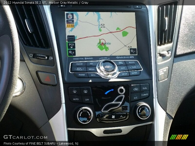 Harbor Gray Metallic / Gray 2012 Hyundai Sonata SE 2.0T