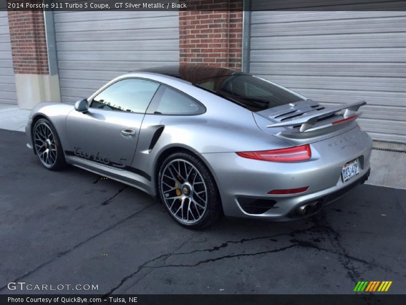 GT Silver Metallic / Black 2014 Porsche 911 Turbo S Coupe
