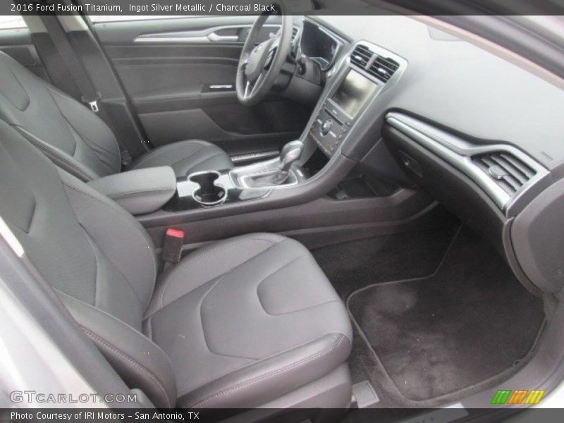 Ingot Silver Metallic / Charcoal Black 2016 Ford Fusion Titanium
