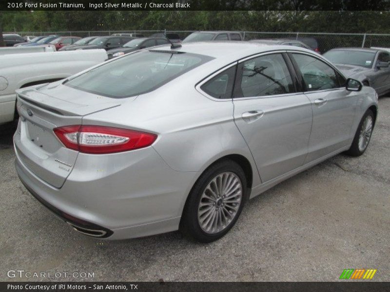 Ingot Silver Metallic / Charcoal Black 2016 Ford Fusion Titanium