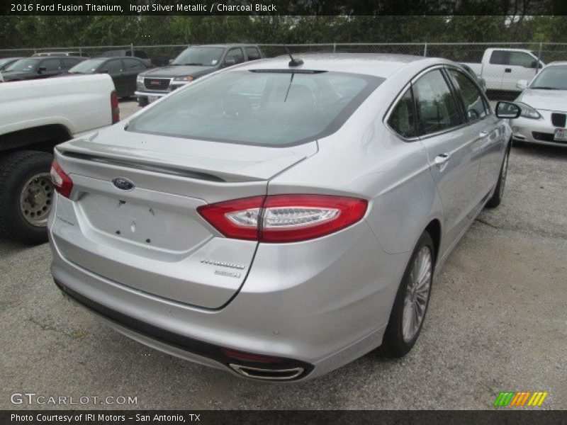 Ingot Silver Metallic / Charcoal Black 2016 Ford Fusion Titanium
