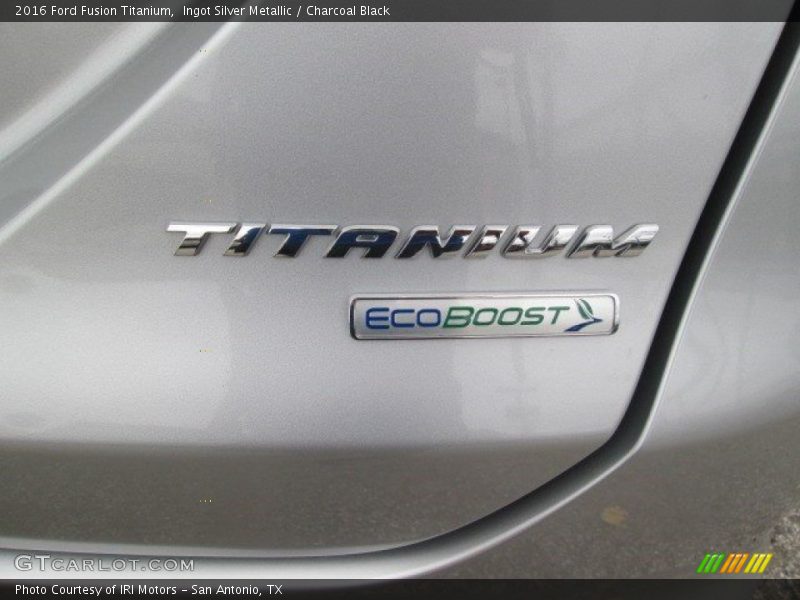 Ingot Silver Metallic / Charcoal Black 2016 Ford Fusion Titanium