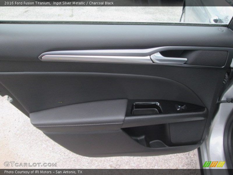 Ingot Silver Metallic / Charcoal Black 2016 Ford Fusion Titanium