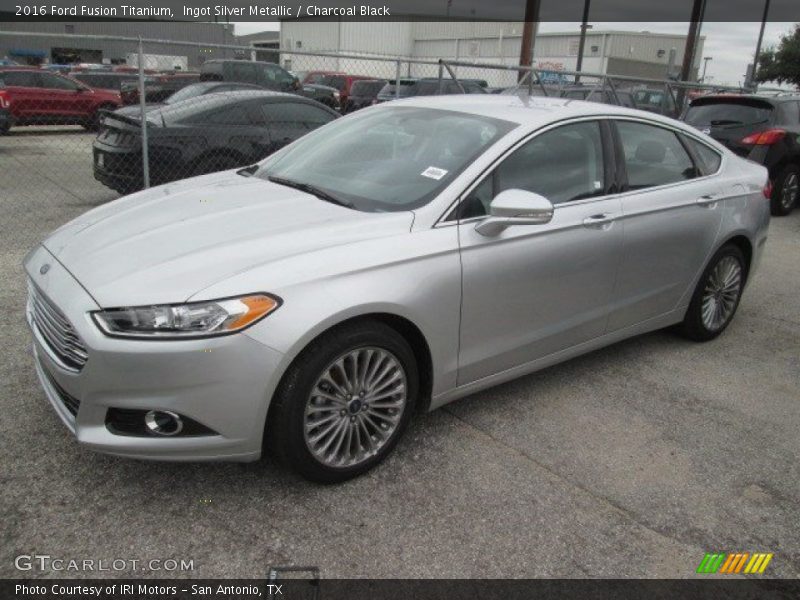 Ingot Silver Metallic / Charcoal Black 2016 Ford Fusion Titanium
