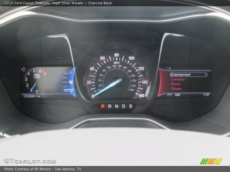 Ingot Silver Metallic / Charcoal Black 2016 Ford Fusion Titanium