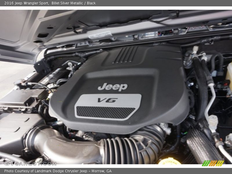 Billet Silver Metallic / Black 2016 Jeep Wrangler Sport