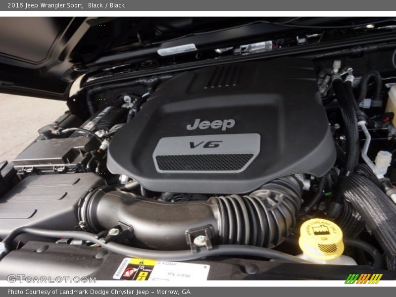 Black / Black 2016 Jeep Wrangler Sport