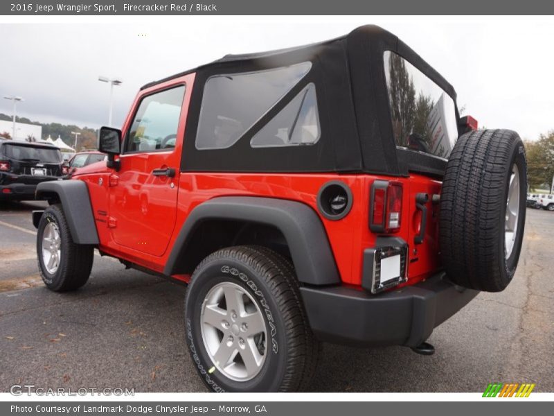 Firecracker Red / Black 2016 Jeep Wrangler Sport