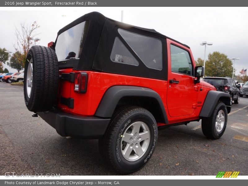 Firecracker Red / Black 2016 Jeep Wrangler Sport