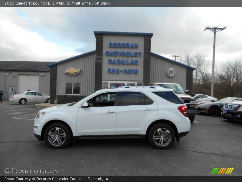Summit White / Jet Black 2016 Chevrolet Equinox LTZ AWD
