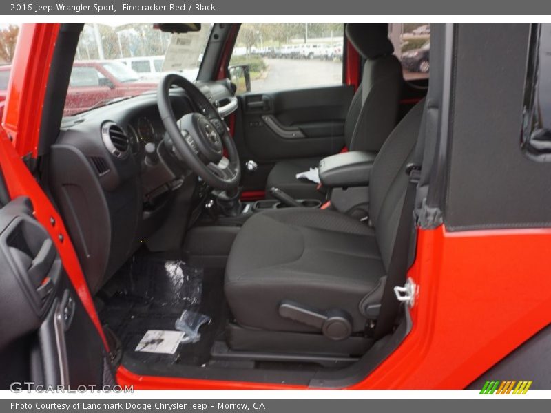  2016 Wrangler Sport Black Interior