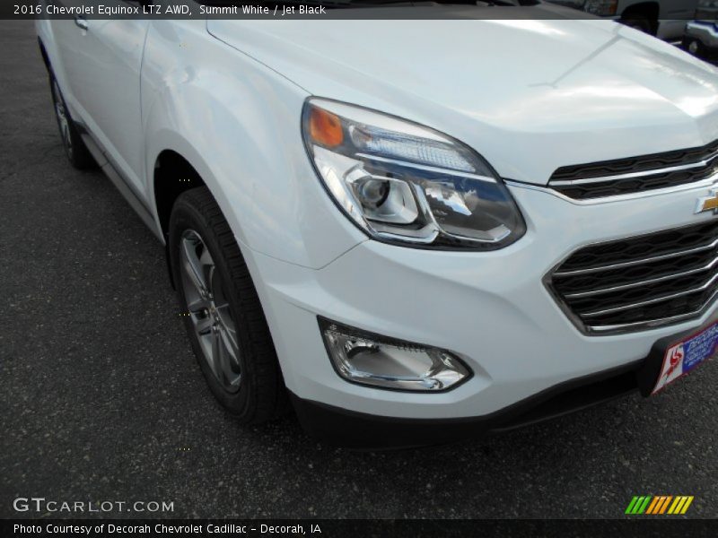 Summit White / Jet Black 2016 Chevrolet Equinox LTZ AWD