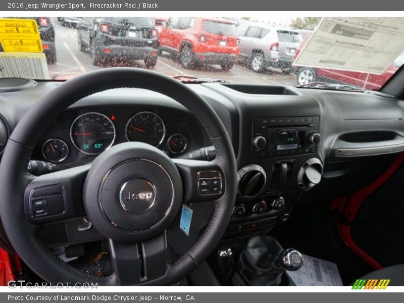 Firecracker Red / Black 2016 Jeep Wrangler Sport
