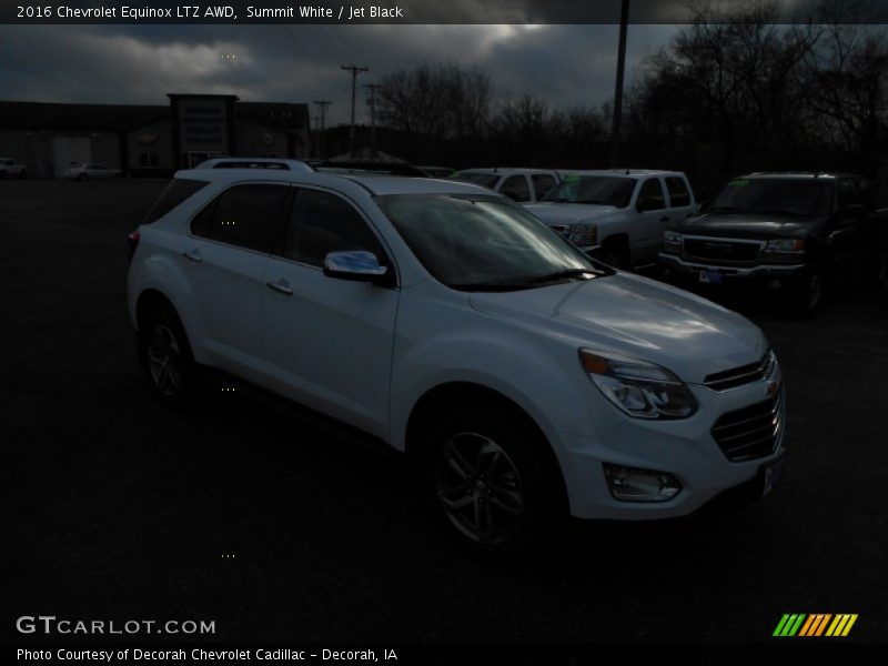 Summit White / Jet Black 2016 Chevrolet Equinox LTZ AWD