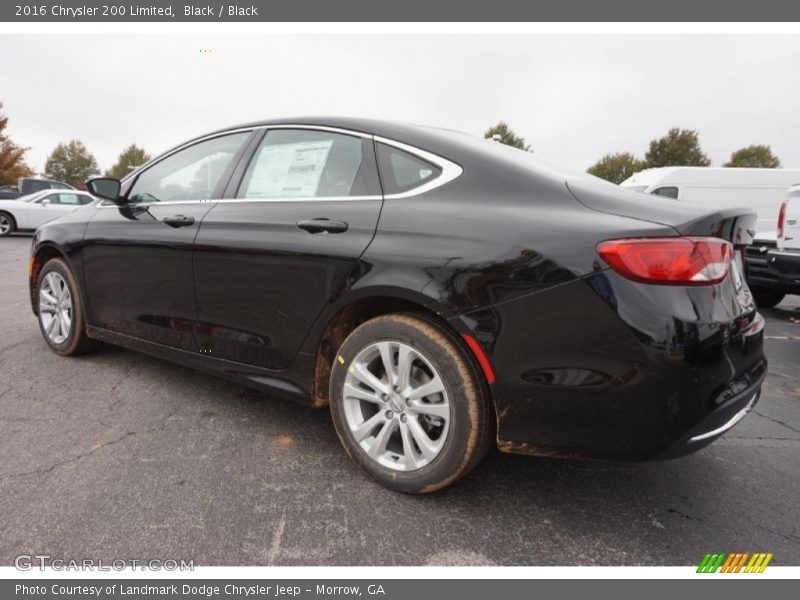 Black / Black 2016 Chrysler 200 Limited