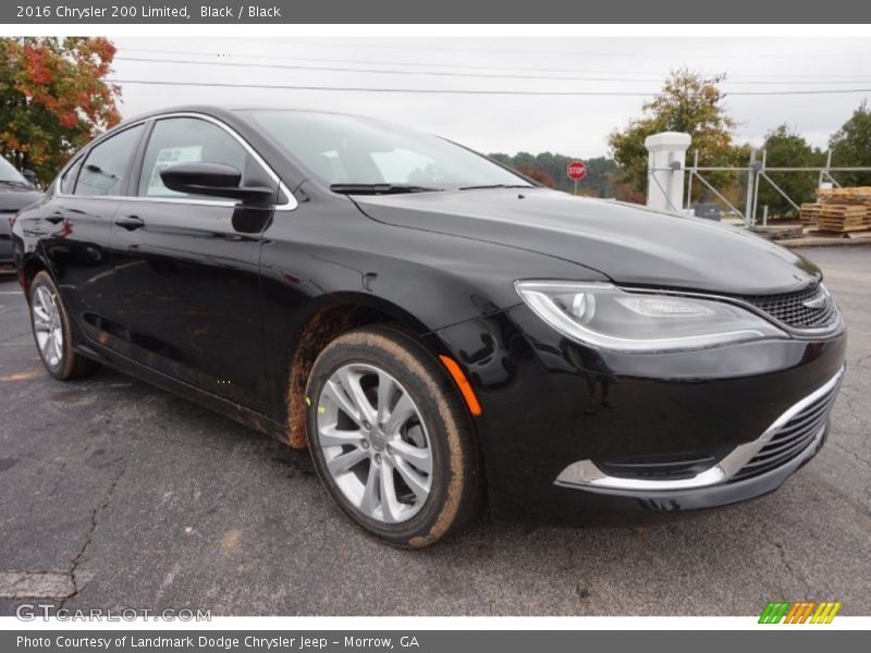 Black / Black 2016 Chrysler 200 Limited