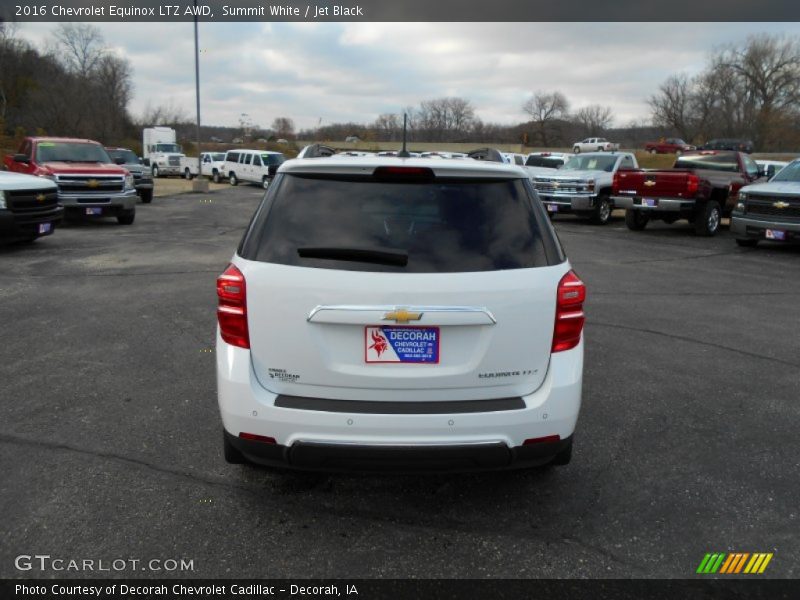 Summit White / Jet Black 2016 Chevrolet Equinox LTZ AWD
